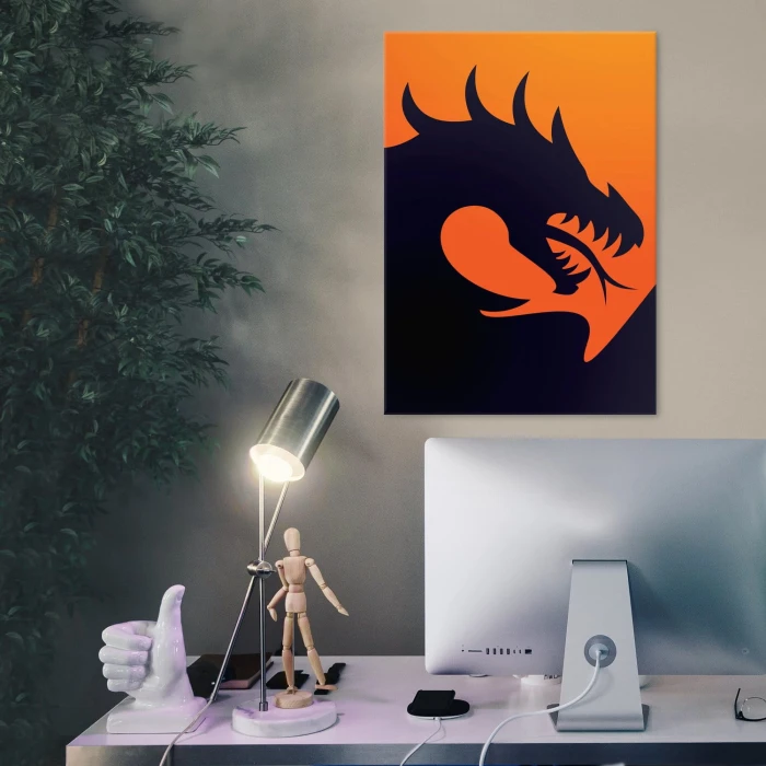 Plakat metalowy Smok Mortal Kombat