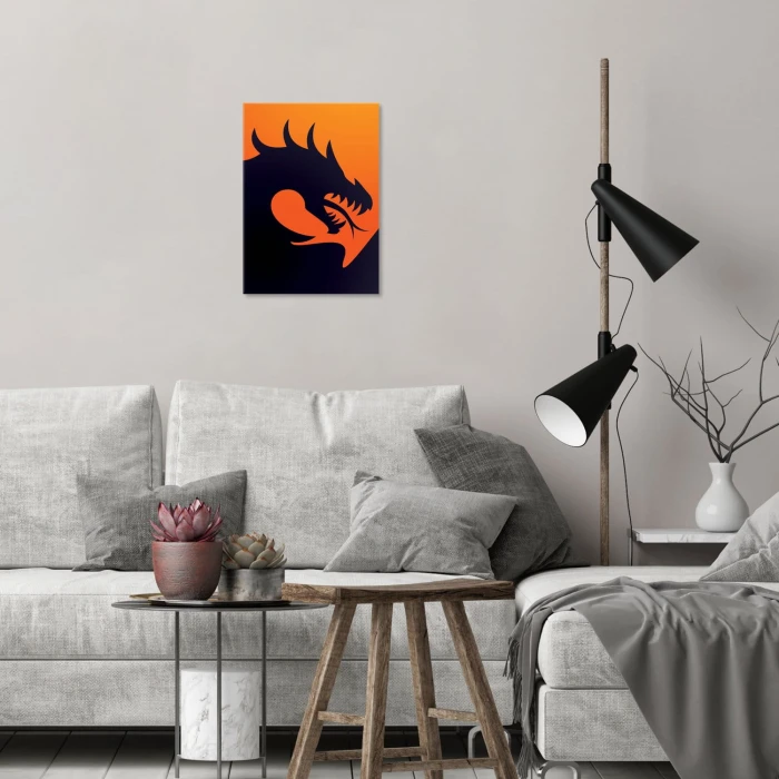 Plakat metalowy Smok Mortal Kombat