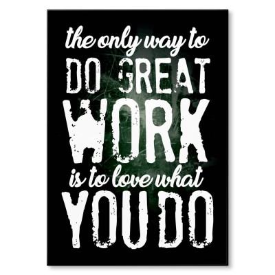 Plakat metalowy Love what you do