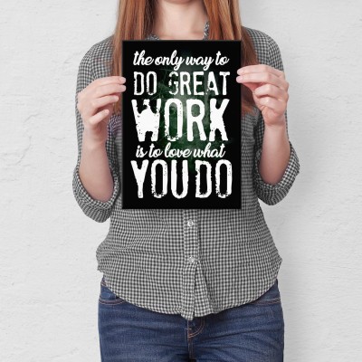 Plakat metalowy Love what you do