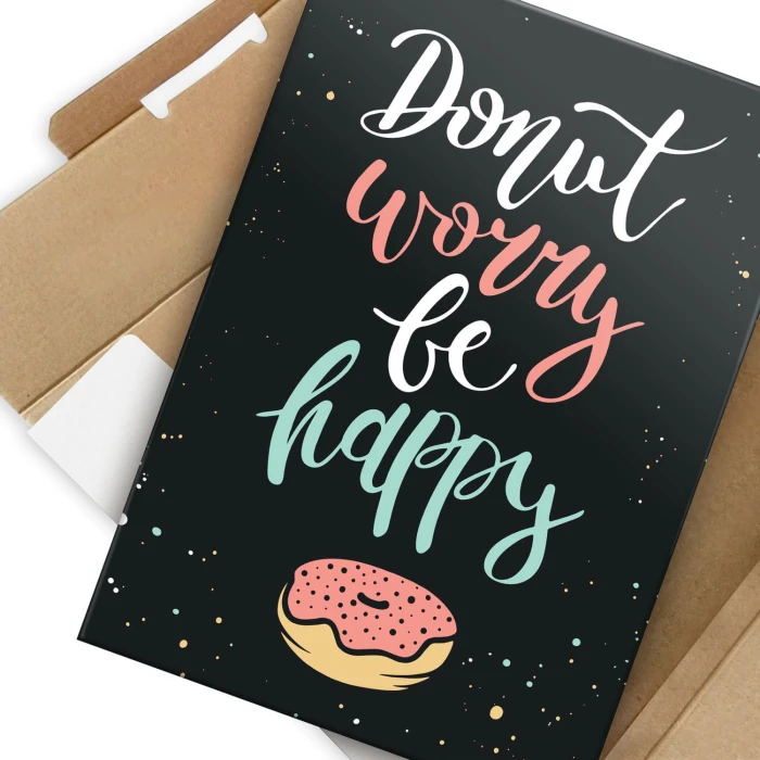 Plakat metalowy Be happy bądż szczęśliwy