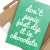 Plakat metalowy Dont panic, chocolate