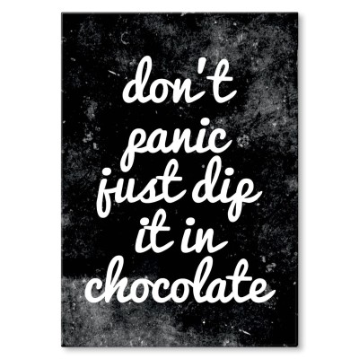 Plakat metalowy Chocolate panic