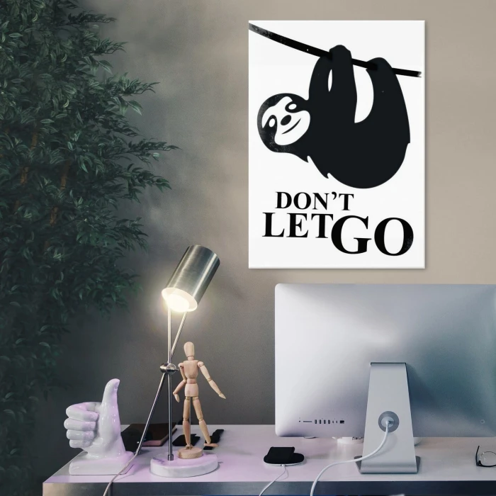 Plakat metalowy Nie odpuszczaj!