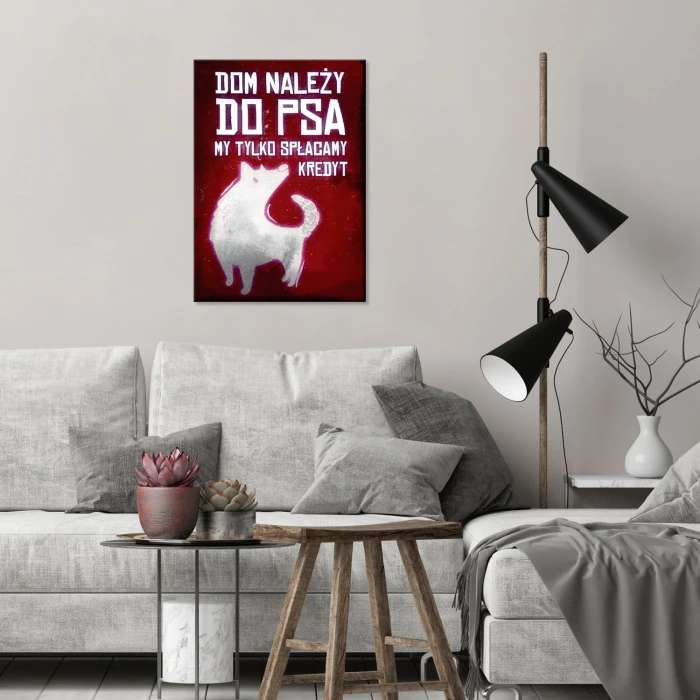 Plakat metalowy Dom psa kredyt