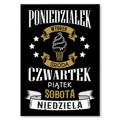 Plakat metalowy Dobry tydzień