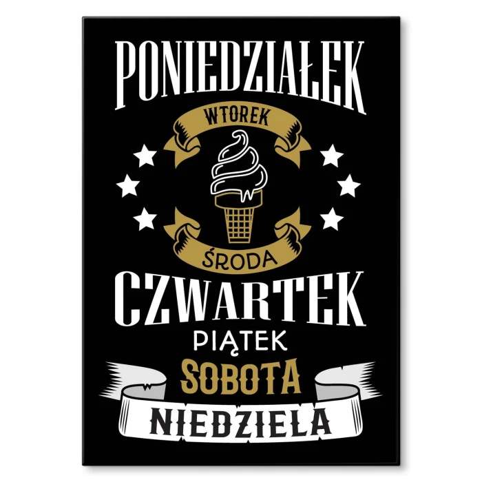 Plakat metalowy Dobry tydzień