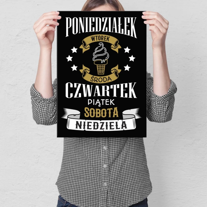 Plakat metalowy Dobry tydzień