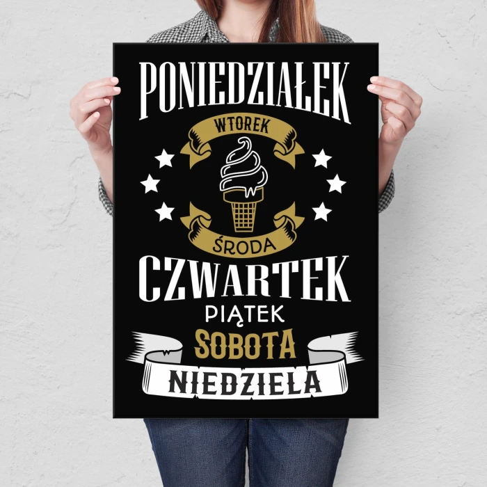 Plakat metalowy Dobry tydzień