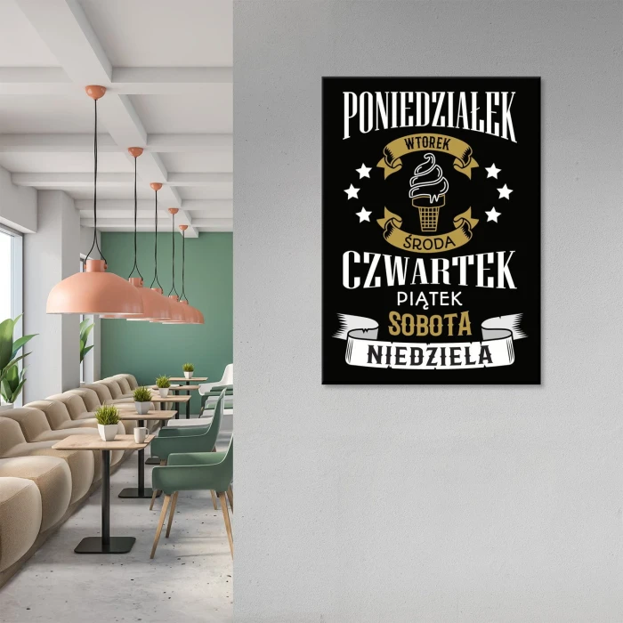 Plakat metalowy Dobry tydzień