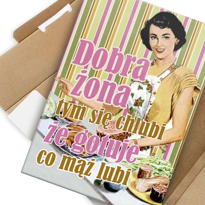 Plakat metalowy Dobra żona