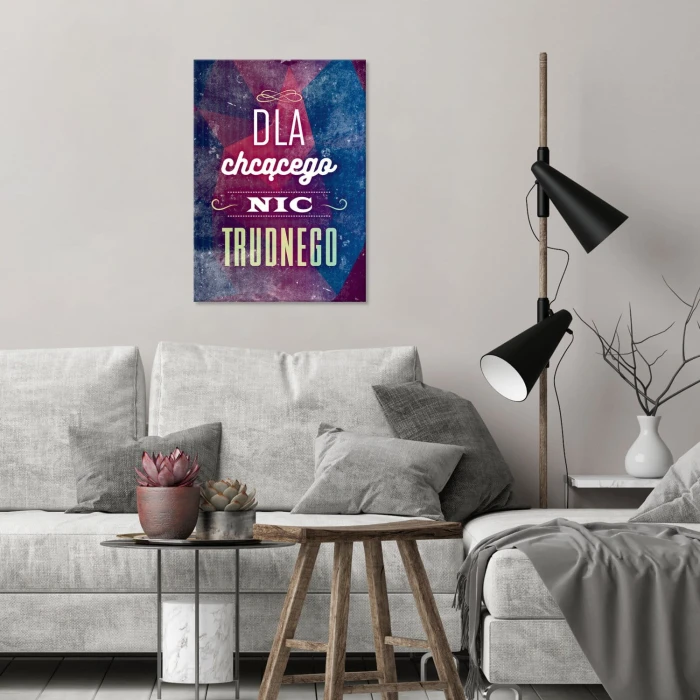 Plakat metalowy Nic trudnego