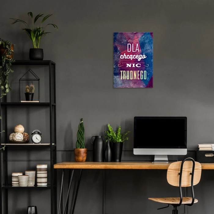 Plakat metalowy Nic trudnego