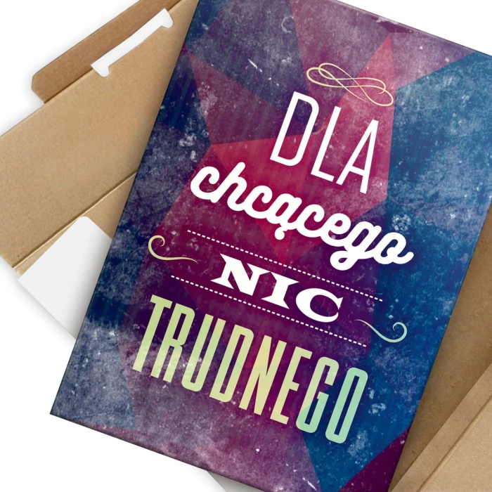 Plakat metalowy Nic trudnego