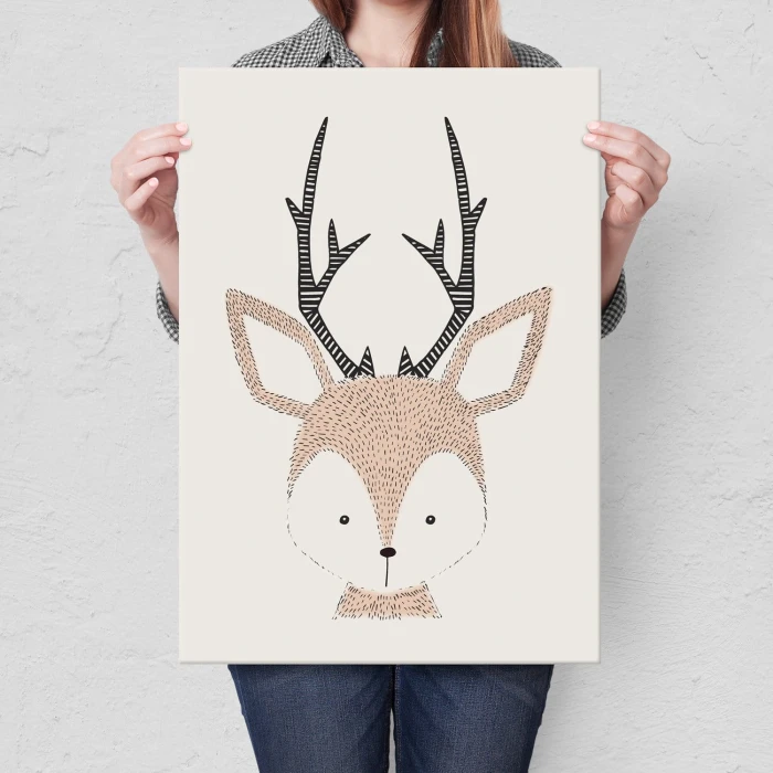 Plakat metalowy Jelonek