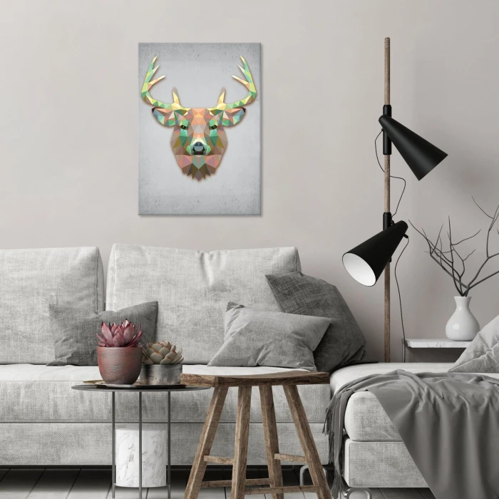 Plakat metalowy Jeleń rogacz