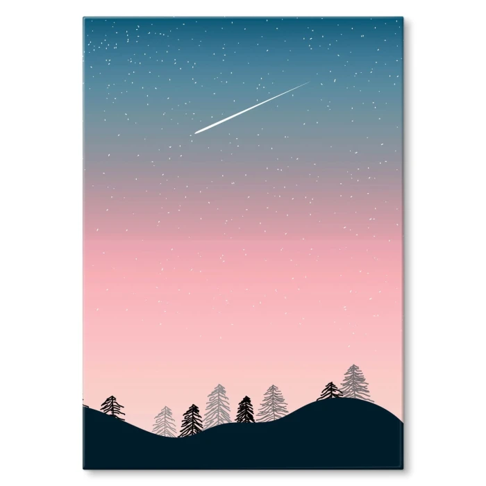Plakat metalowy Spadająca gwiazda
