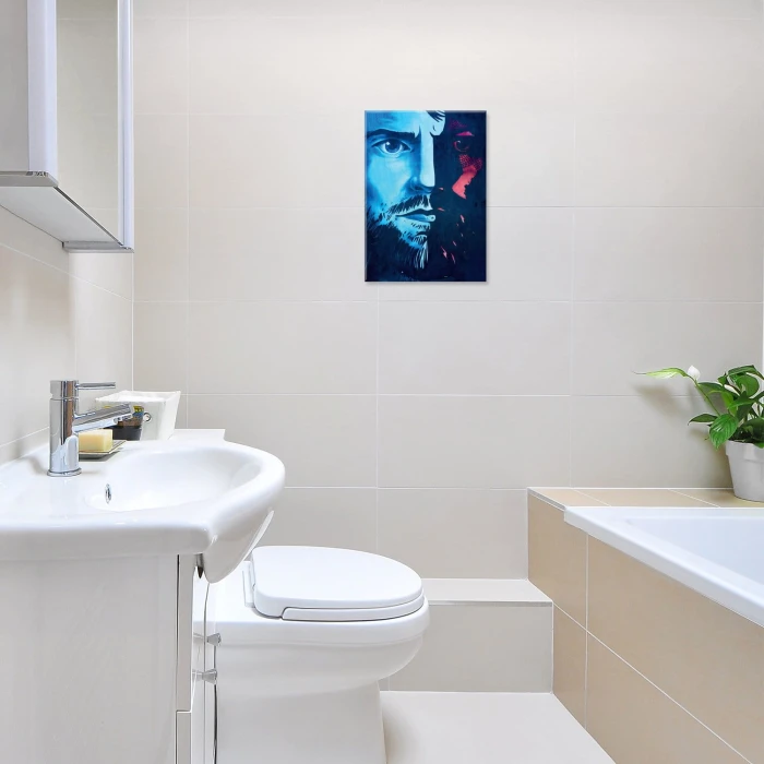 Plakat metalowy Twarz Dwa oblicza