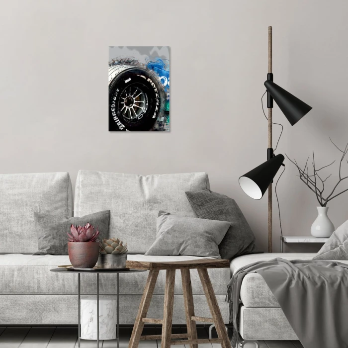 Plakat metalowy Formuła 1 Opona