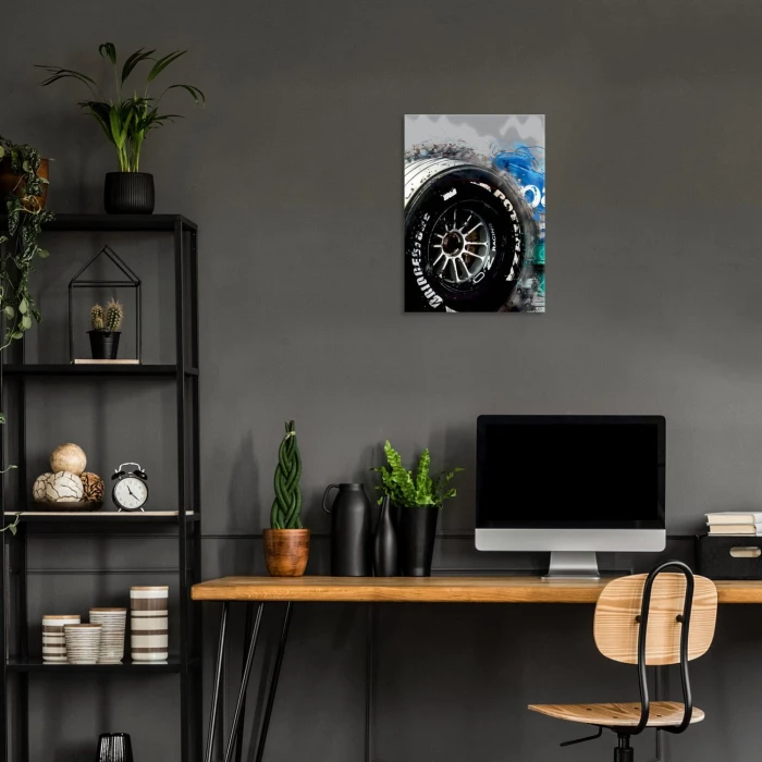 Plakat metalowy Formuła 1 Opona