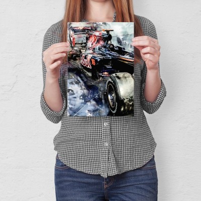 Plakat metalowy Formuła 1 Bolid