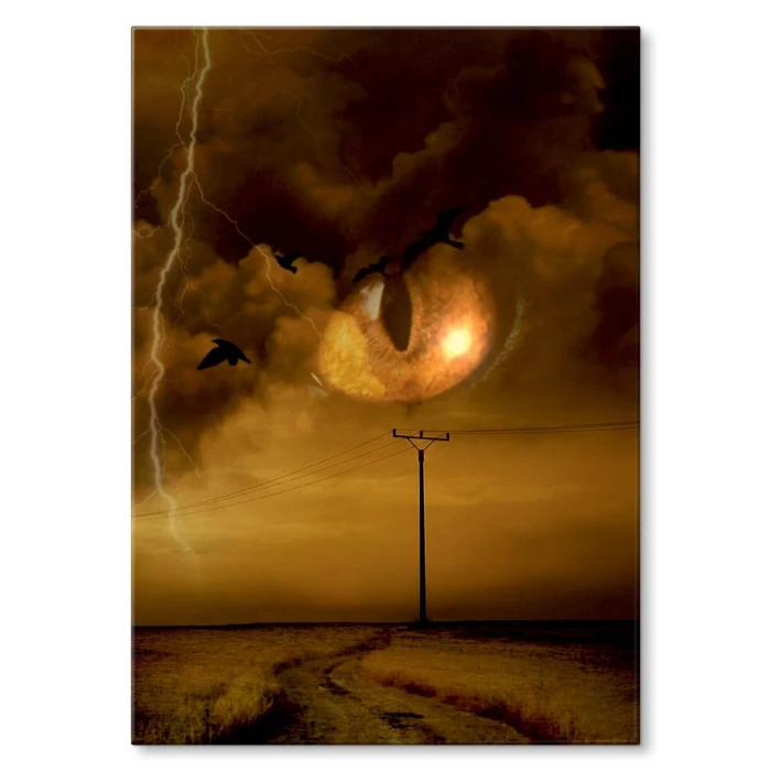 Plakat metalowy Groźne niebo