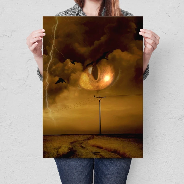 Plakat metalowy Groźne niebo
