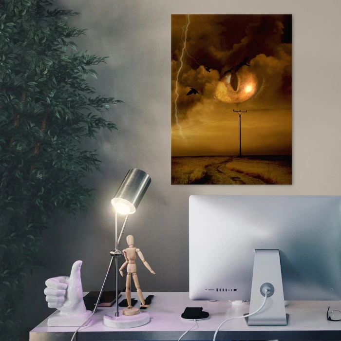 Plakat metalowy Groźne niebo