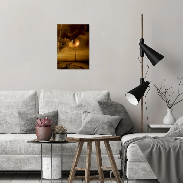Plakat metalowy Groźne niebo