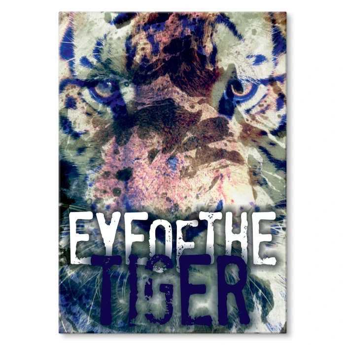 Plakat metalowy Eye of the tiger