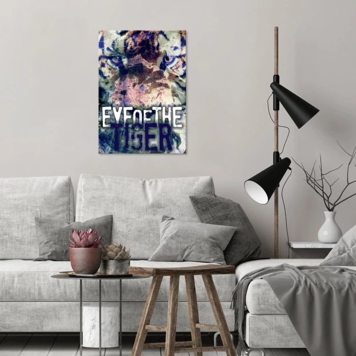 Plakat metalowy Eye of the tiger