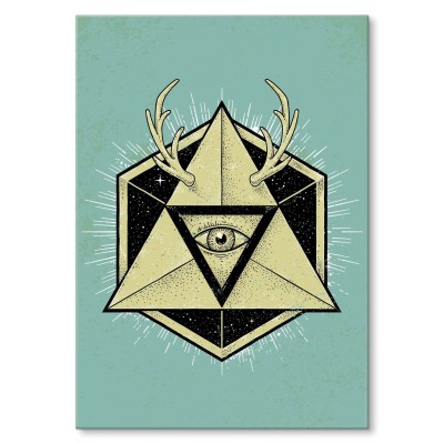 Plakat metalowy Oko