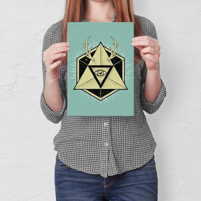 Plakat metalowy Oko