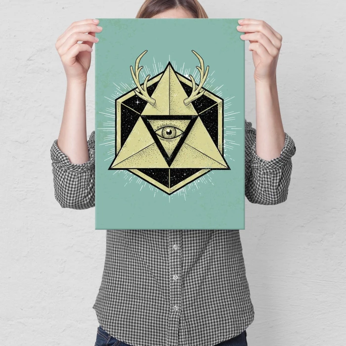 Plakat metalowy Oko