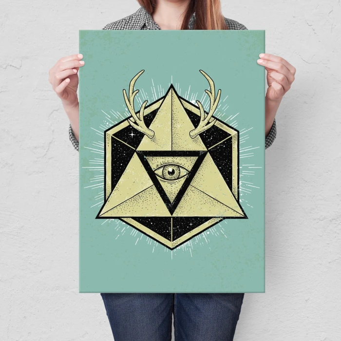 Plakat metalowy Oko