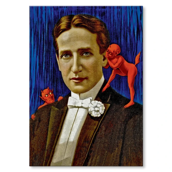 Plakat metalowy Podszepty diabła