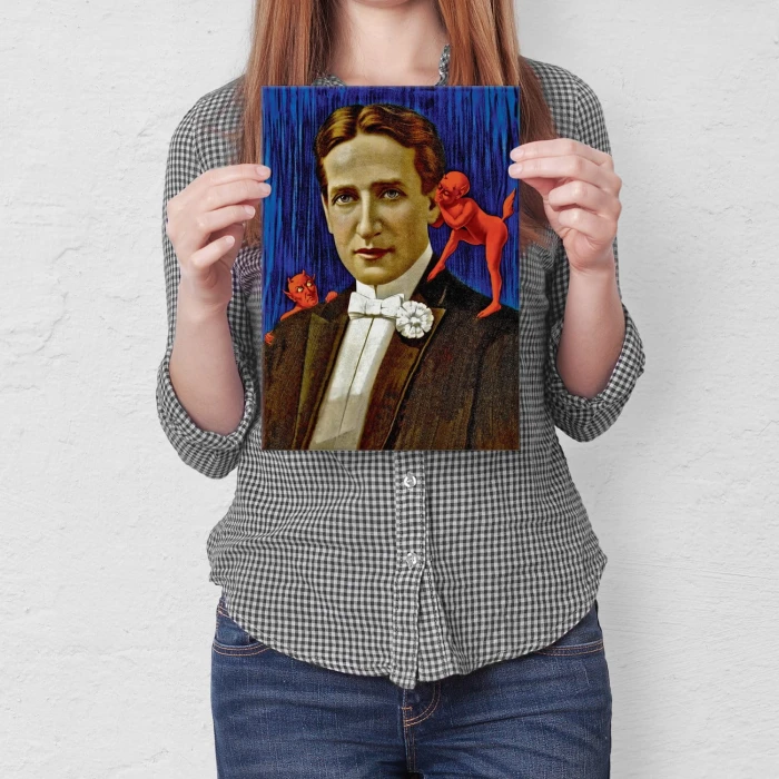 Plakat metalowy Podszepty diabła