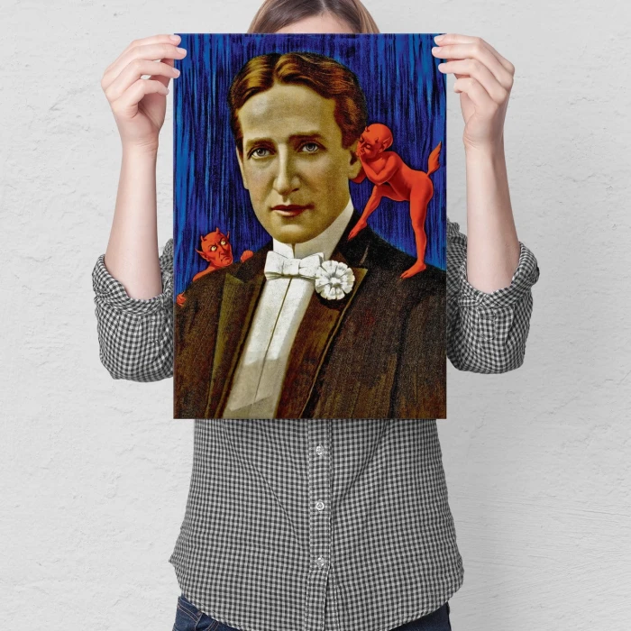 Plakat metalowy Podszepty diabła