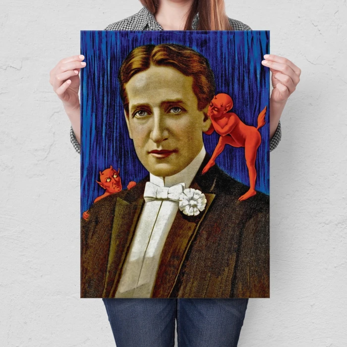 Plakat metalowy Podszepty diabła