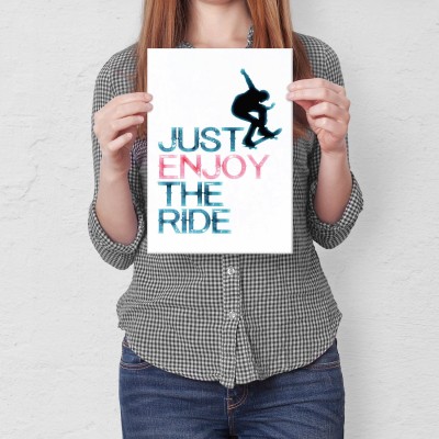 Plakat metalowy Deskorolka Radość jazdy