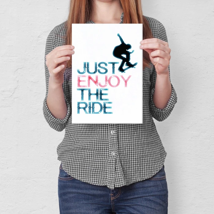 Plakat metalowy Deskorolka Radość jazdy