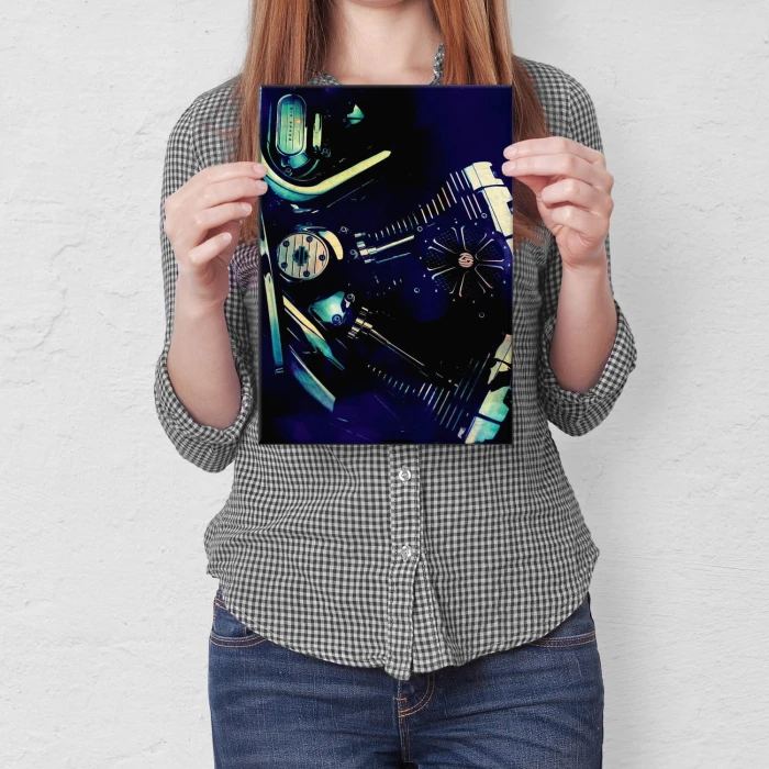 Plakat metalowy Silnik