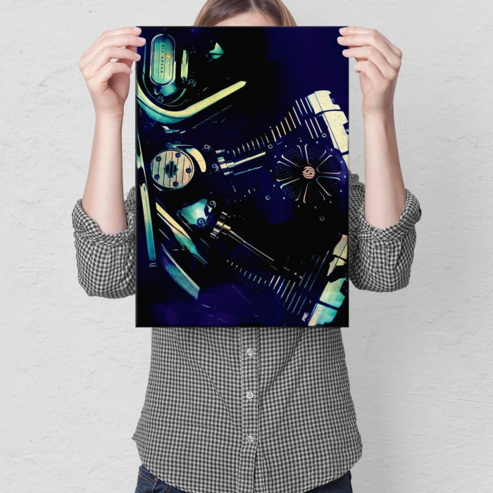 Plakat metalowy Silnik