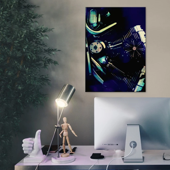Plakat metalowy Silnik