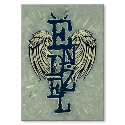Plakat metalowy Endżel Angel