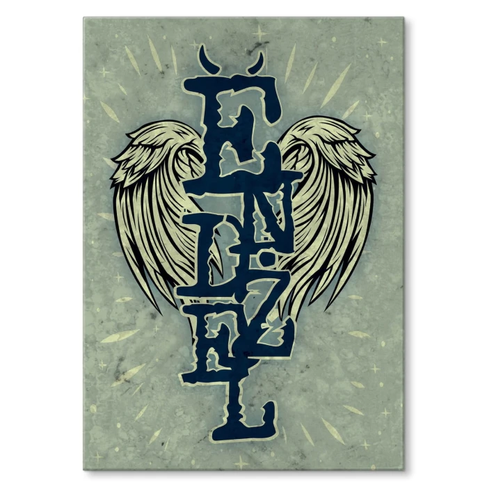 Plakat metalowy Endżel Angel