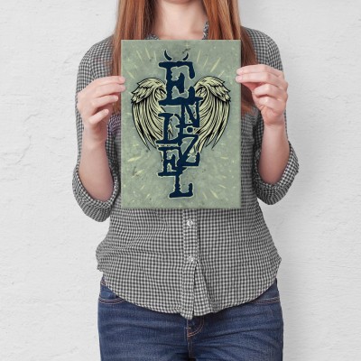 Plakat metalowy Endżel Angel