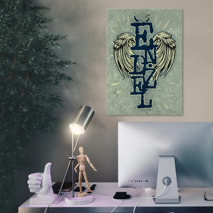 Plakat metalowy Endżel Angel