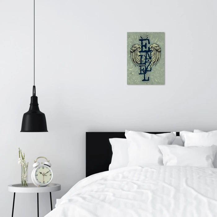 Plakat metalowy Endżel Angel