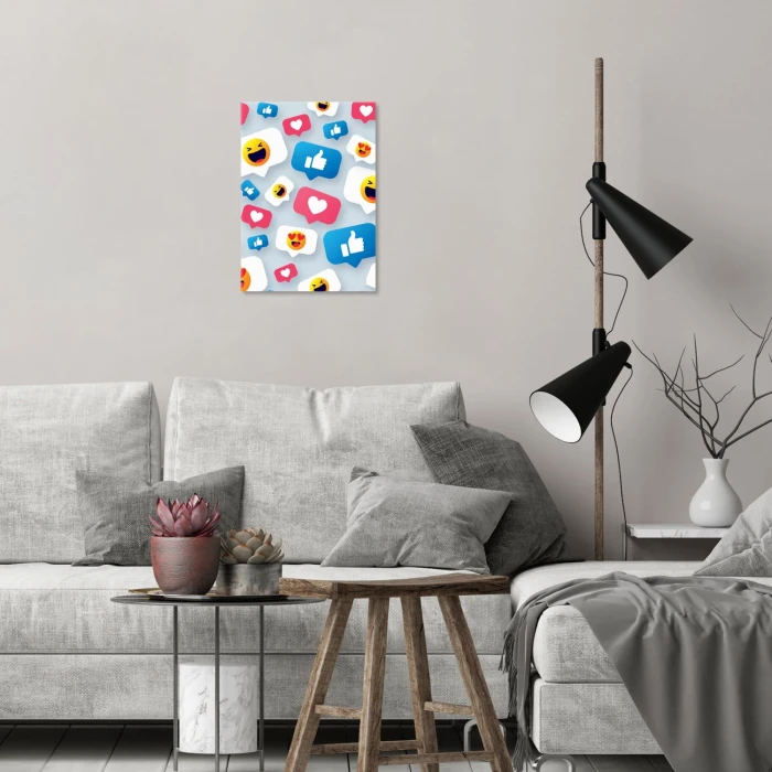 Plakat metalowy Emotikony